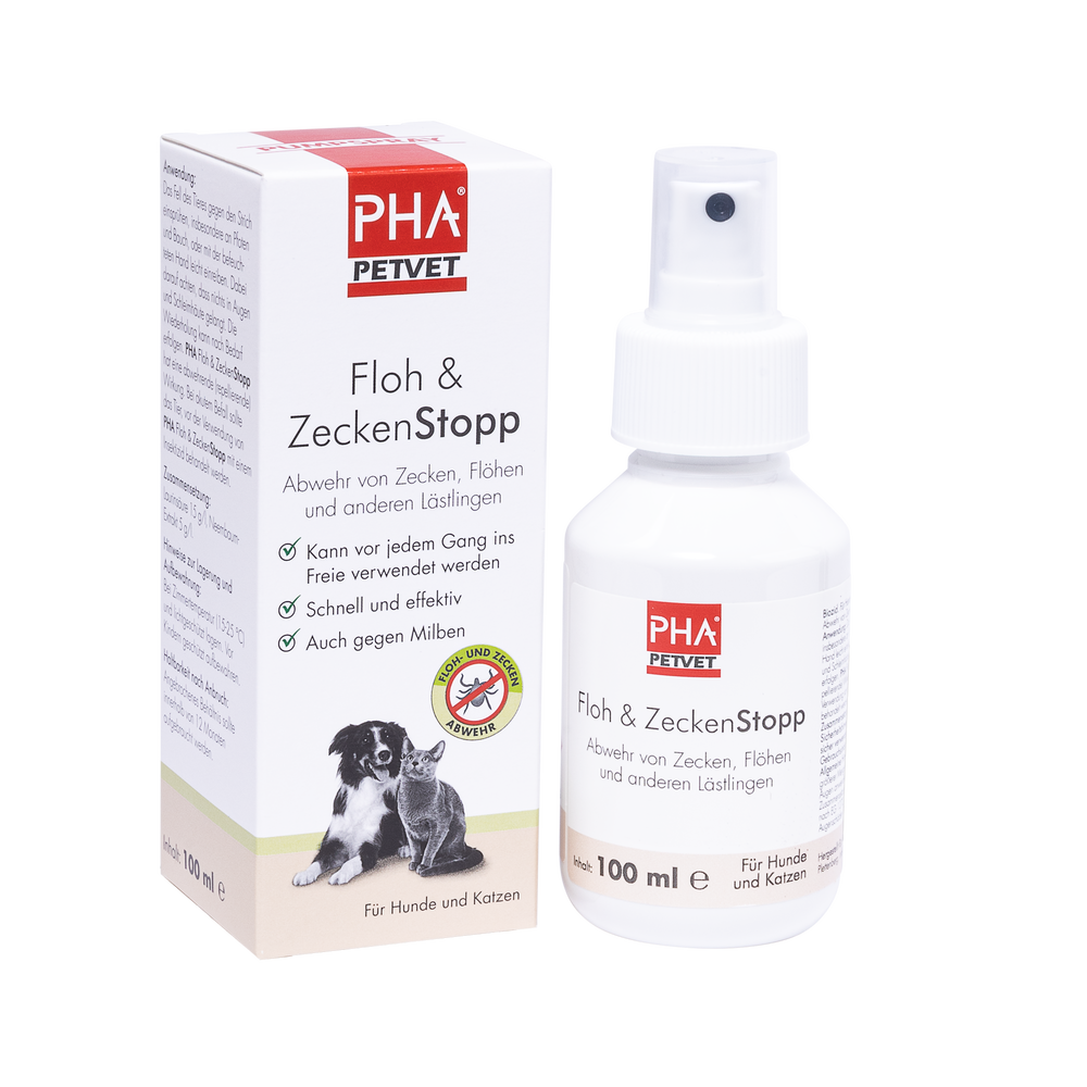 PHA Flea &amp; Tick Stop per cani e gatti 100 ml
