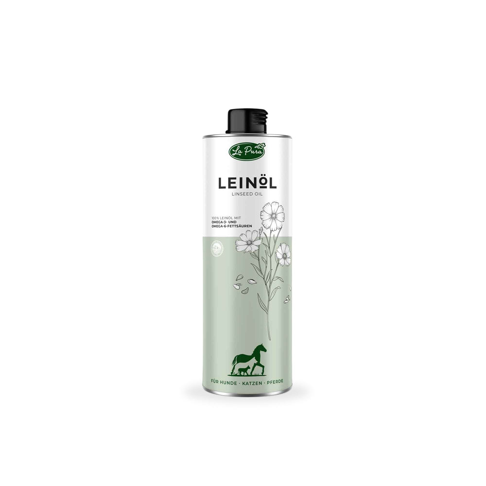 Olio di semi di lino LaPura per cani, gatti e cavalli
