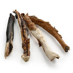 strisce di pelle di mucca, lunghe